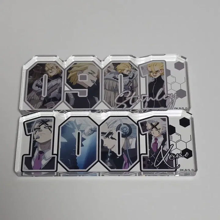[BUNJANG] Dr. Stone Birthday Acrylic Plate Stanley Geno Bundle Set / 닥터스톤 생일 아크릴 플레이트 스탠리 제노 일괄