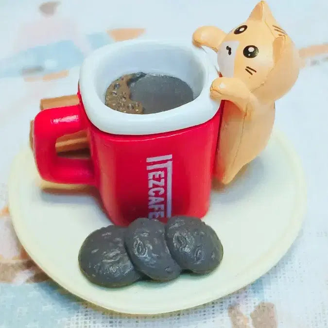 [BUNJANG] Nekkochan Coffee Figure / 커피에 빠진 네꼬짱 피규어(일본직수입상품)