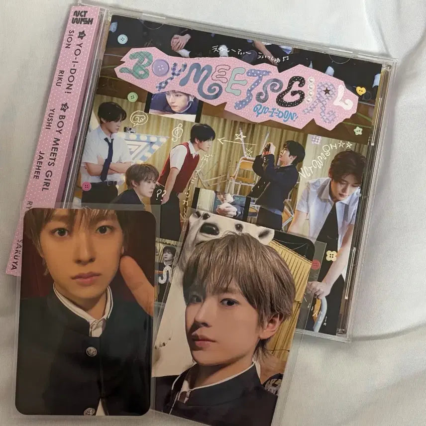 [BUNJANG] NCT WISH Boyumeeetgirl Yucshi Gakuran Bundle Set / 엔시티위시 보밋걸 보이미츠걸 유우시 가쿠란 단체반 무모샵 세트 양도