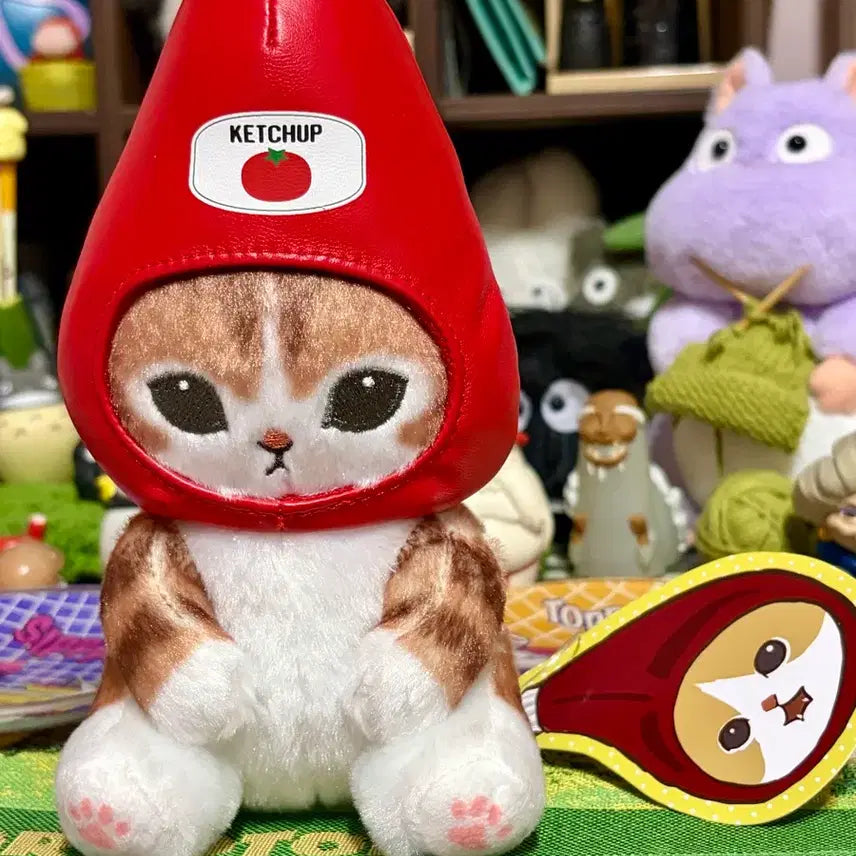 [BUNJANG] Mofsand Ketchup Cat Plush / (가격제안 가능)모프샌드 케첩 고양이 인형