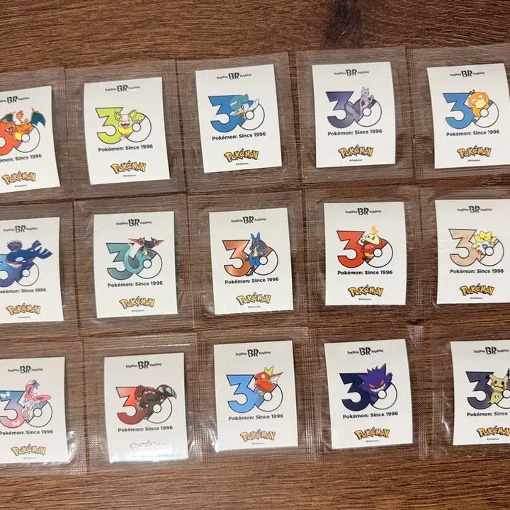[BUNJANG] Baskin Robbins Pokémon Sticker Bundle Set / 배스킨라빈스 포켓몬 스티커