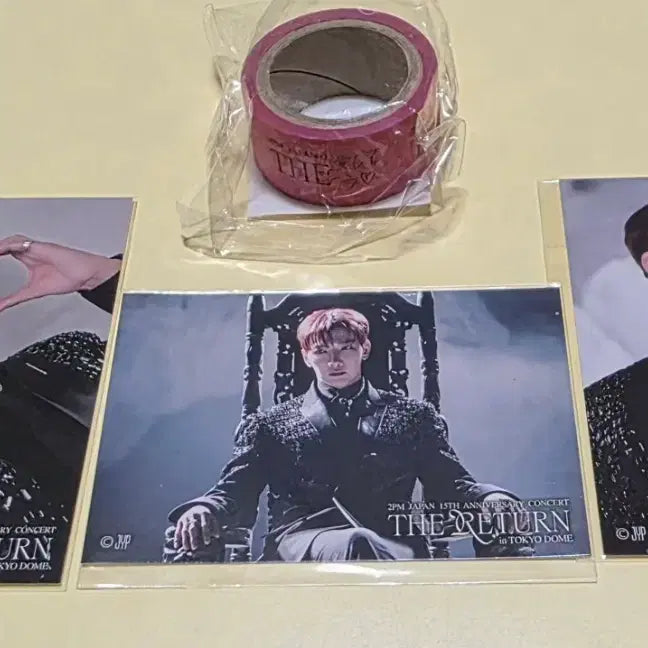 [BUNJANG] 2PM Jun. K THE RETURN in TOKYO DOME Kuji Photocard Set &amp; Masking Tape / 2PM 준케이 THE RETURN in TOKYO DOME 쿠지 + 마스킹 테이프