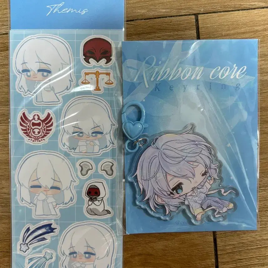 [BUNJANG] Final Fantasy XIV (FF14) Themis Sticker Acrylic Keyring Bundle Set / 파판14 ff14 테미스 스티커 아크릴 키링 일괄