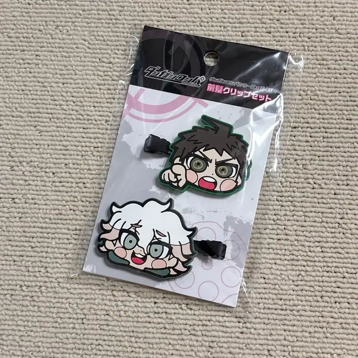 [BUNJANG] Bukubu Danganronpa Hajime Hinata &amp; Nagito Komaeda Hair Clip Set (Sealed) / 미개봉 부쿠부 슈퍼 단간론파 슈단 히나타 코마에다 앞머리 클립 헤어 클립 헤어핀 하지메 나기토
