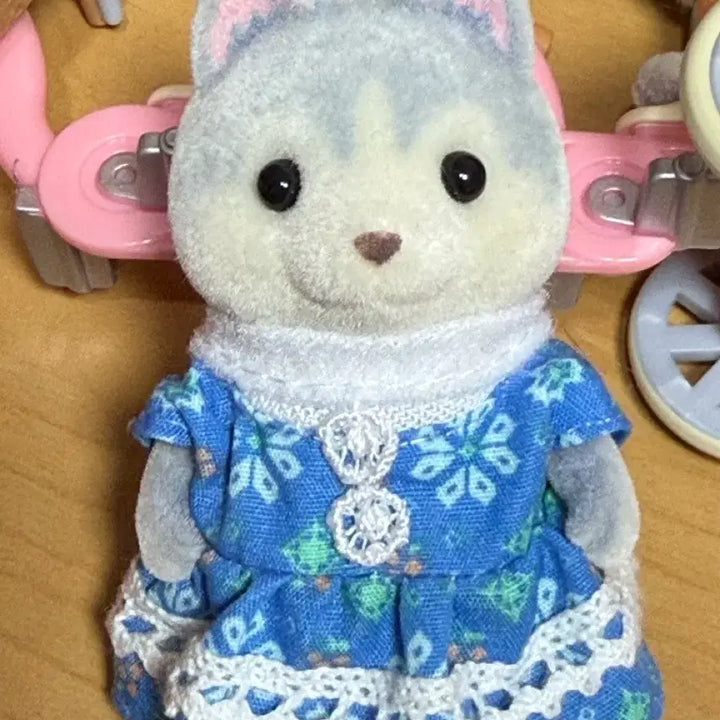 [BUNJANG] Sylvanian Families Husky Bicycle Set / 실바니안 허스키 자전거 세트