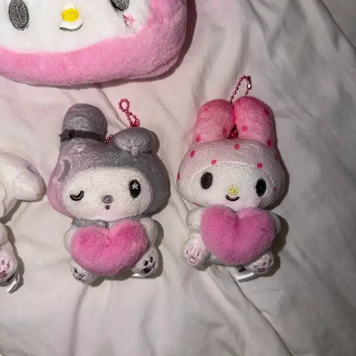 [BUNJANG] Sanrio My Melody 50th Anniversary Tokimeki Planet Keychain Doll Face Pouch Bundle Set / 산리오 마이멜로디 50주년 키링 인형 토키메키 플래닛 얼굴 파우치 새상품 일괄