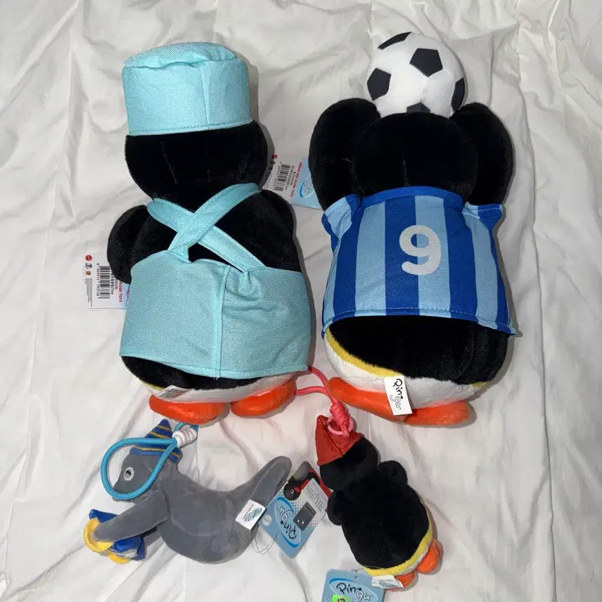 [BUNJANG] Pingu and Friends Medium Plush Bundle / 핑구 축구 통조림 중형 인형 악기 물개 핑가 새상품 일괄