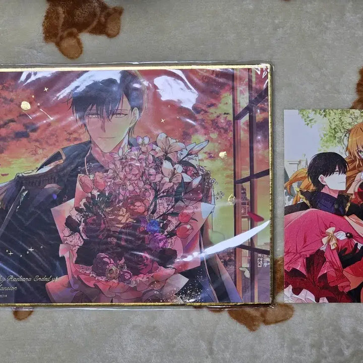 [BUNJANG] That Time I Got Reincarnated as a Villainess Vol. 3 Limited Edition Extras Artboard + Kyobo Bookstore Exclusive Postcard Set / 그녀가 공작저로 가야 했던 사정 3권 한정판 구성품 아트보드+교보문고 특전 엽서