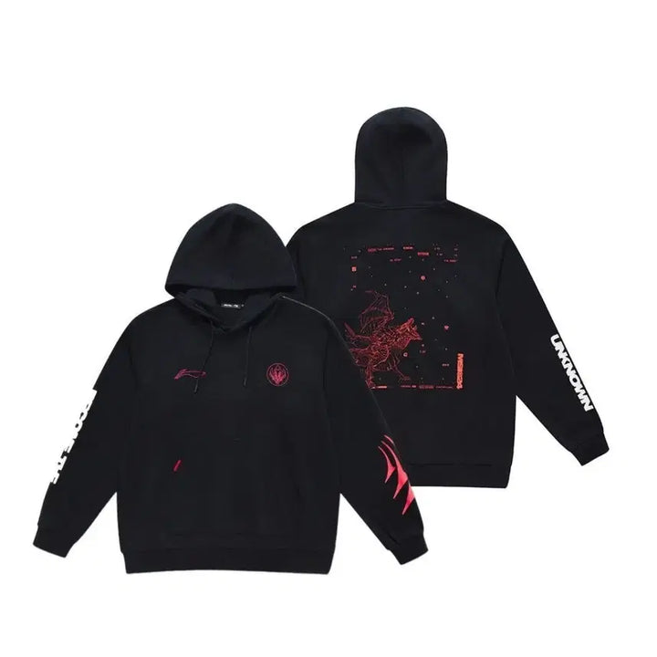 [BUNJANG] MSI x Li-Ning Elder Dragon Hoodie Black / 2024 MSI X LI NING 장로 드래곤 후드티