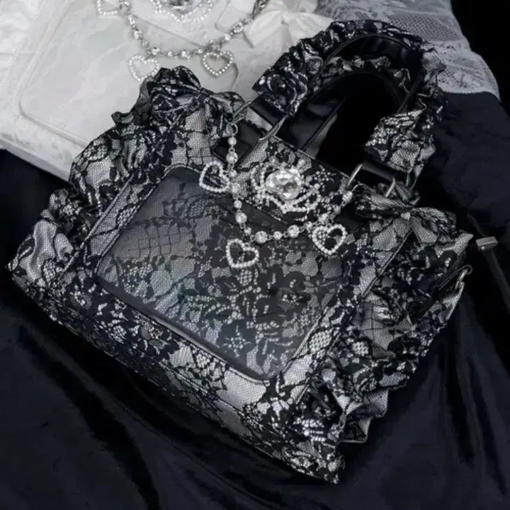 [BUNJANG] Pal L.P. Aurora Ita Bag Black / 팔엘피 오로라 이타백 블랙 양산형 지뢰계