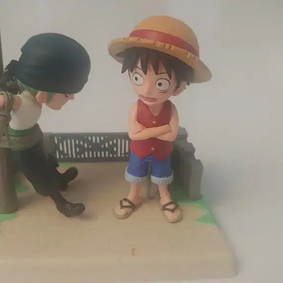 [BUNJANG] Bandai Banpresto One Piece World Collectable Log Stories Monkey D. Luffy &amp; Roronoa Zoro Figure / 반다이 반프레스토 원피스 월드 콜렉터블 로그 스토리즈 몽키 D 루피 &amp; 롤로노아 조로 피규어