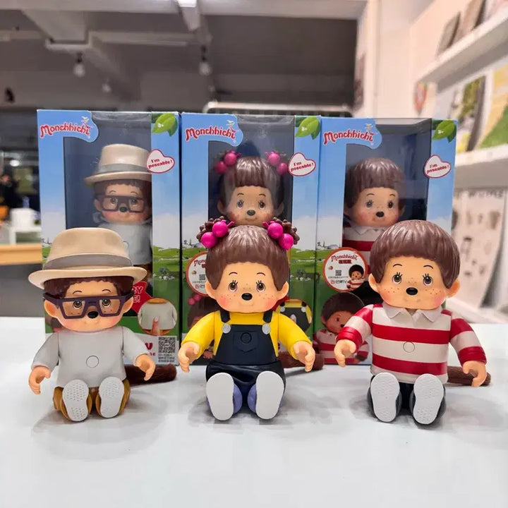 [BUNJANG] Monchhichi Sound Figure 3-Set (Talking Toy) / 몬치치 사운드 피규어 3종 세트 새상품 (말하는 장난감)
