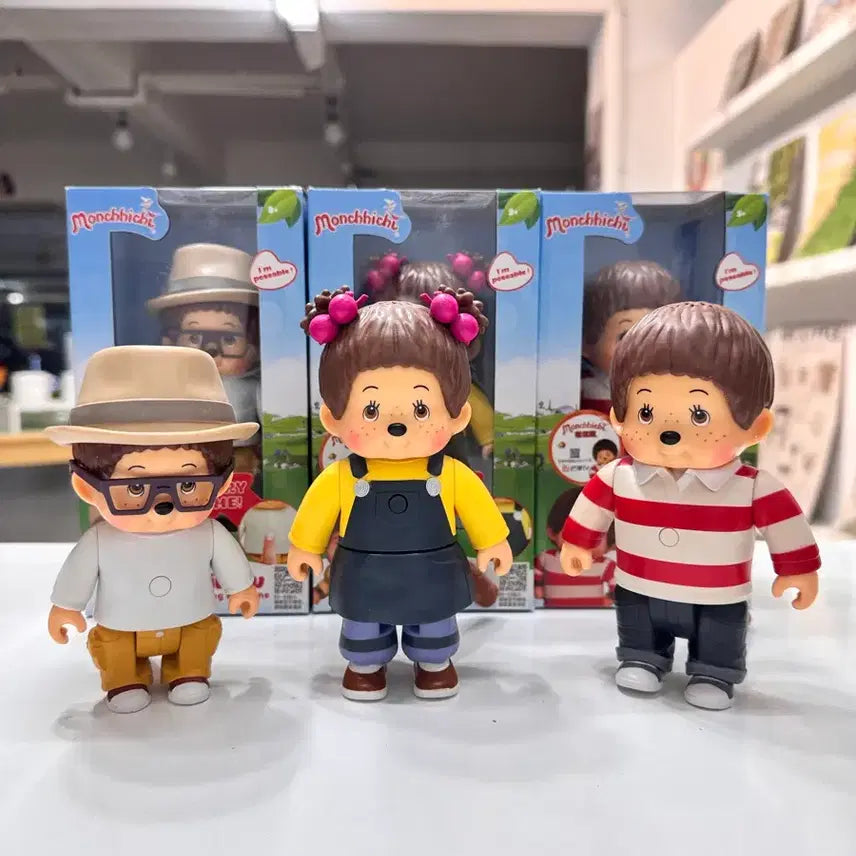 [BUNJANG] Monchhichi Sound Figure 3-Set (Talking Toy) / 몬치치 사운드 피규어 3종 세트 새상품 (말하는 장난감)
