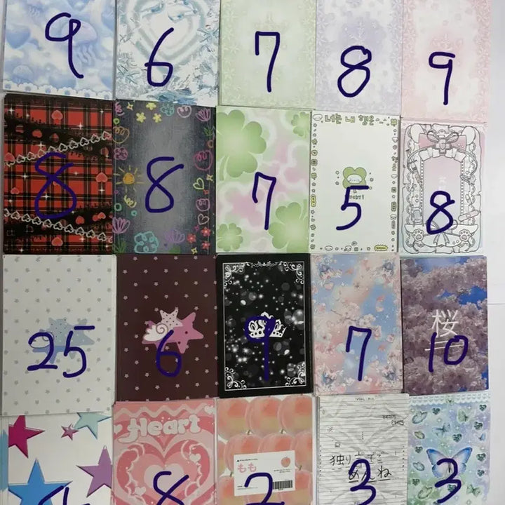 [BUNJANG] Binder Refill Pages (152 Sheets) Bundle Set / 바인더 대지 152장 일괄