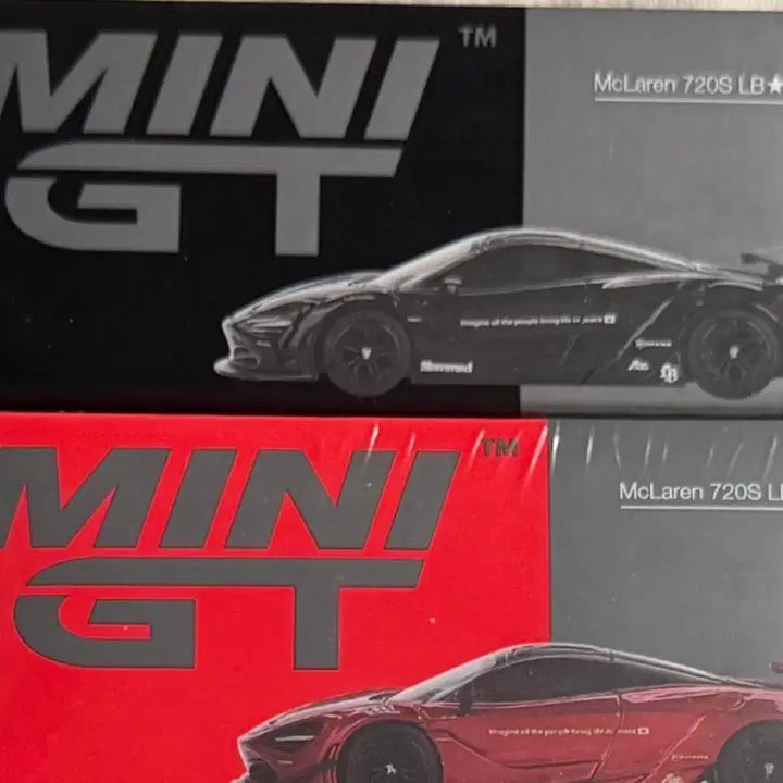 [BUNJANG] Mini GT McLaren 720S LB Works Black/Red / 미니지티 맥라렌 720S LB Works 블랙/레드