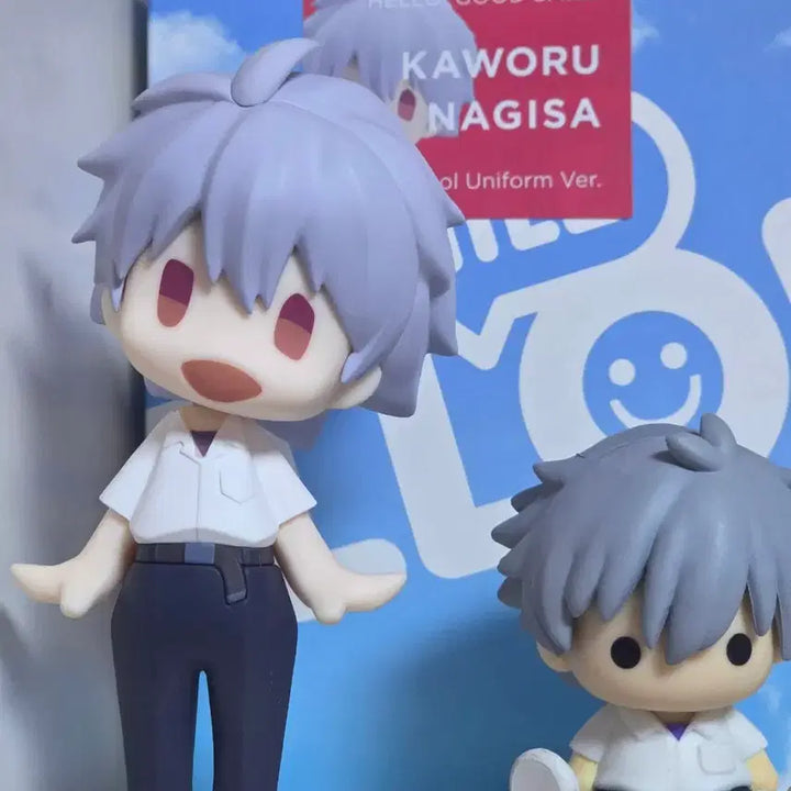 [BUNJANG] Evangelion Nagisa Kaworu Hello Good Smile Figure / 오늘까지판매)에반게리온 나기사 카오루 헬로 굿스마일+페타톨