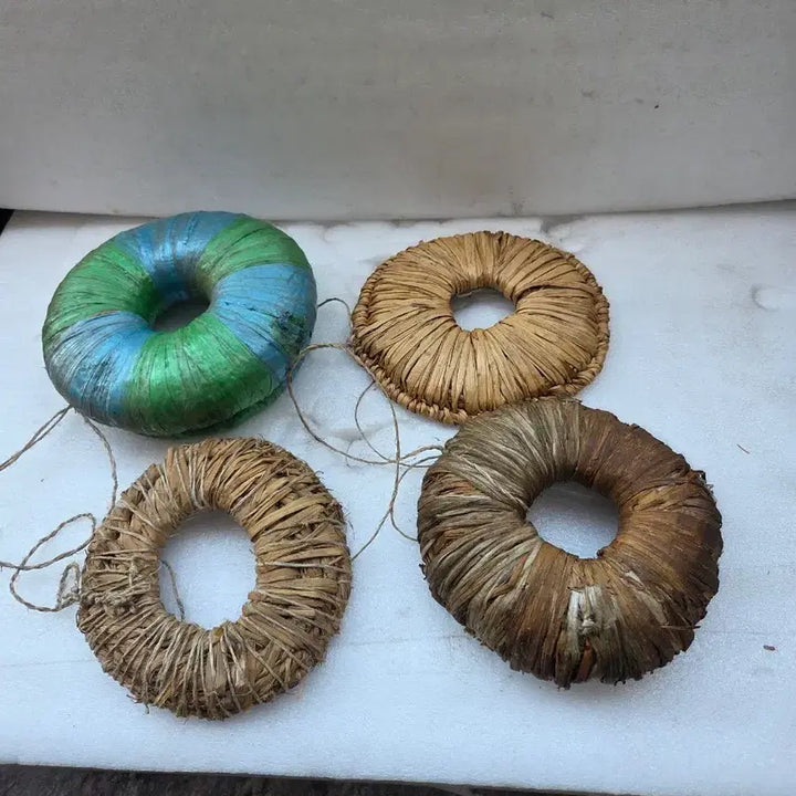 [BUNJANG] Vintage Straw Head Cushion Set / 옛날  따발이