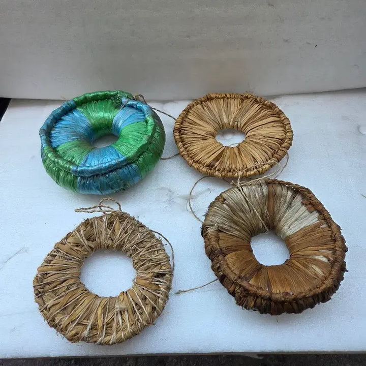 [BUNJANG] Vintage Straw Head Cushion Set / 옛날  따발이