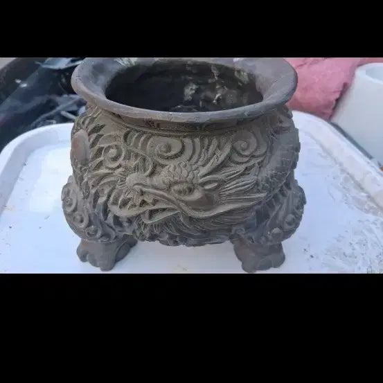 [BUNJANG] Bronze Incense Burner with Engraved Pattern / 통동조각문양 향로 무게5키로 가격제시판매