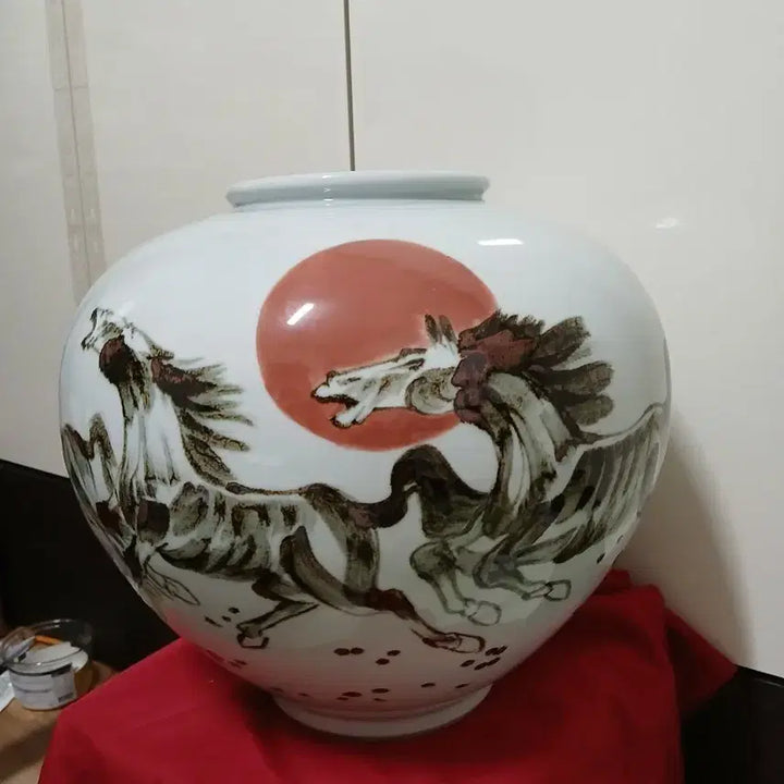 [BUNJANG] White Porcelain Horse Sculpture by Artist Toim (Yang Jae-soon) / 말 백자