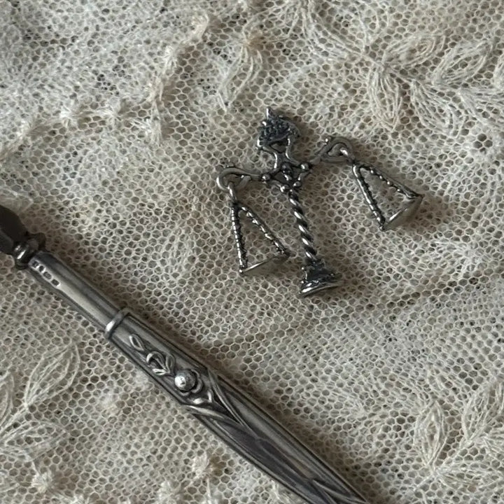 [BUNJANG] Italian Sterling Silver 800 Miniature Scale / 이태리 실버 800 은 미니어쳐 천칭