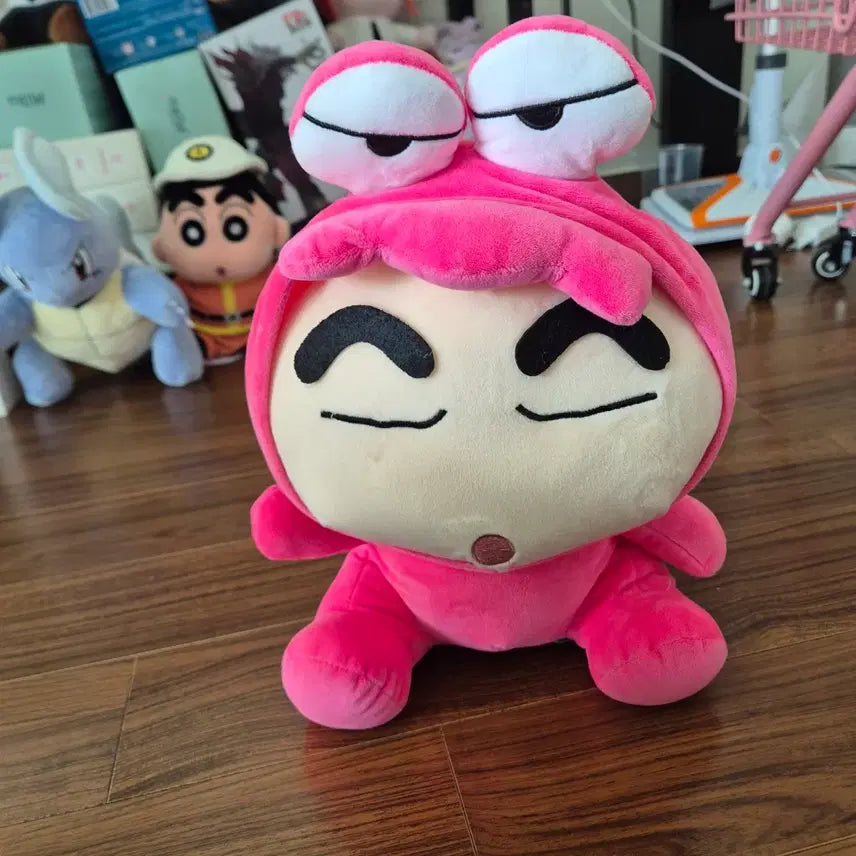 [BUNJANG] Crayon Shinchan Plush Dolls Set (Firefighter &amp; Frog Raincoat) / [새상품] 짱구는 못말려 봉제인형 2종 일괄 판매 (소방관 짱구 + 개구리 우비 짱구)