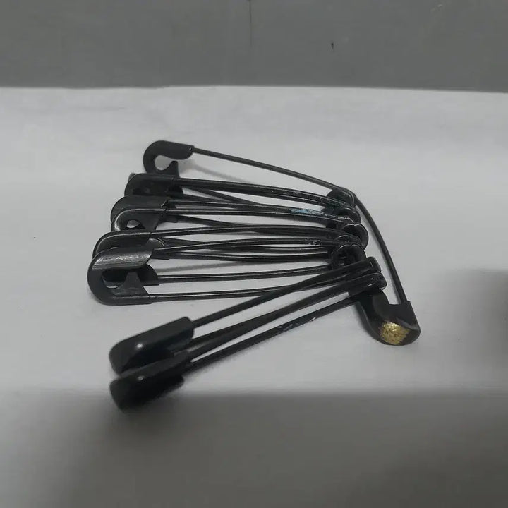 [BUNJANG] Vintage US Military Brass Safety Pins (50 Count) / 무광 코팅  황동  옷핀5cm == 100개 단위 판매