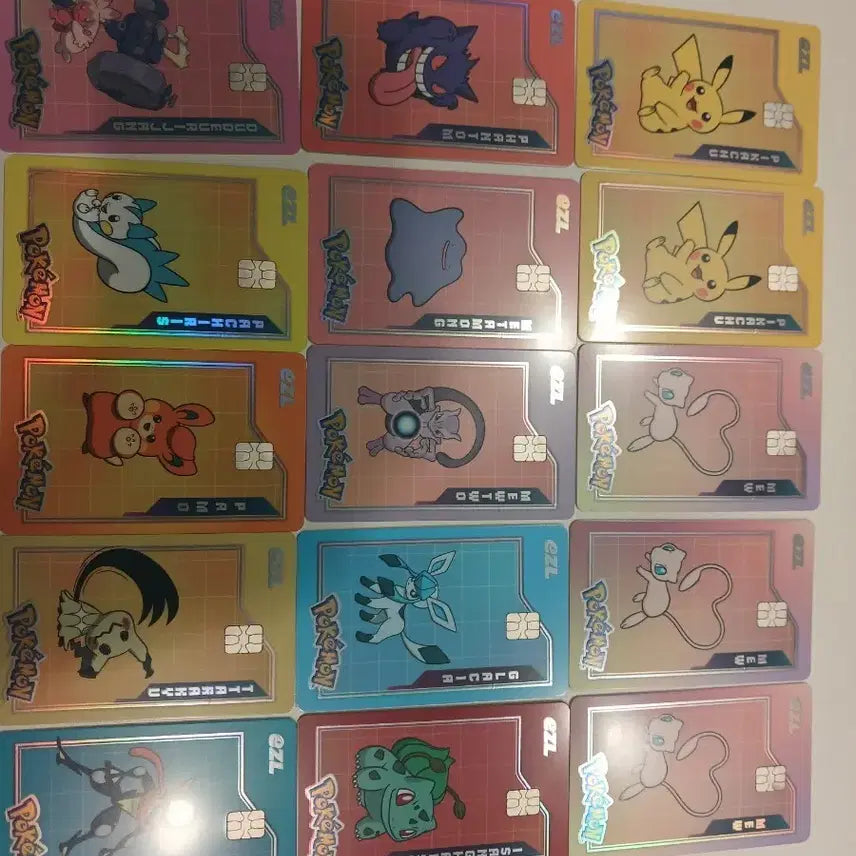 [BUNJANG] Pokemon Eezy Transport Card Set (Pikachu, Mew, 11 Types) / 포켓몬 이즐 교통카드 피카츄,뮤 포함 11종