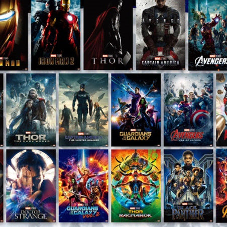 [BUNJANG] Marvel Studios 10th Anniversary Limited Edition Movie Poster Collection (17 Posters) / 마블 스튜디오 10주년 한정판 무비 포스터 컬렉션 17장 입니다