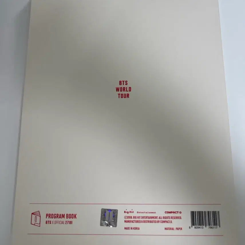[BUNJANG] BTS Love Yourself Program Book / 방탄소년단 럽셀 프로그램북