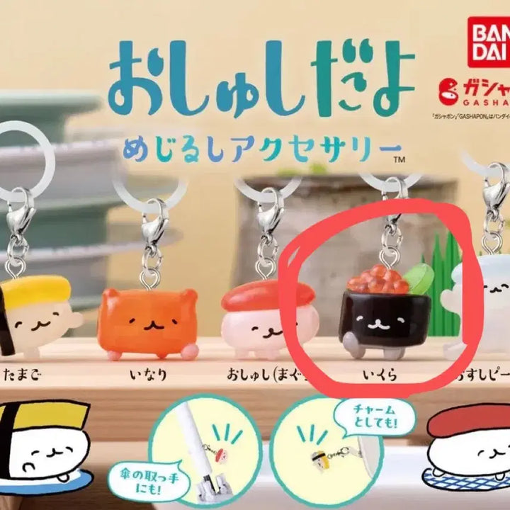 [BUNJANG] Oshushidayo Salmon Gunkan Sushi Mezushi Gacha - Sealed / 미개봉)오슈시다요 연어알군함 스시 메지루시 가챠