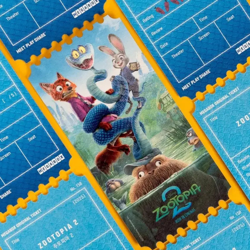 [BUNJANG] Zootopia 2 Original Ticket / 주토피아 2 오리지널 티켓
