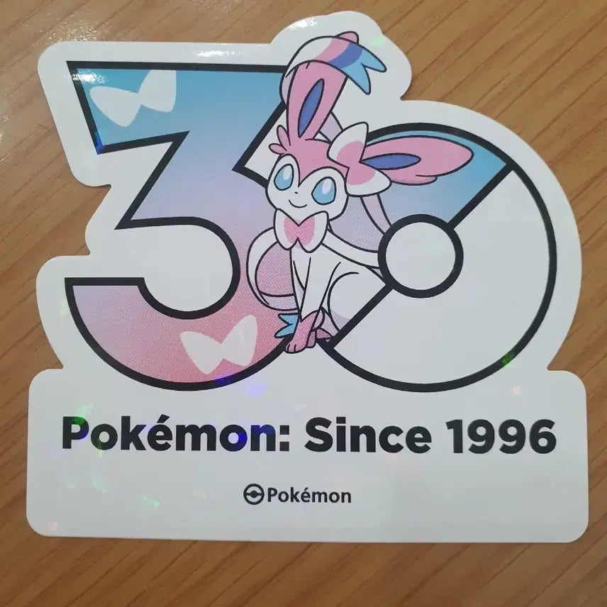 [BUNJANG] Pokemon 30th Anniversary Logo Sticker Nymphia / 포켓몬스터 30주년 로고 스티커 님피아