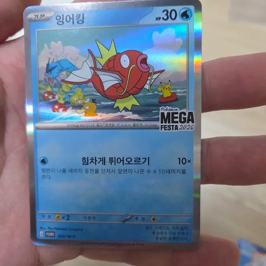 [BUNJANG] Gyarados Promo Card / 잉어킹 프로모