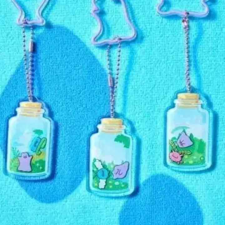 [BUNJANG] Ditto Shaking Acrylic Charm / 메타몽 흔들흔들 키링 파비코 가챠 미개봉