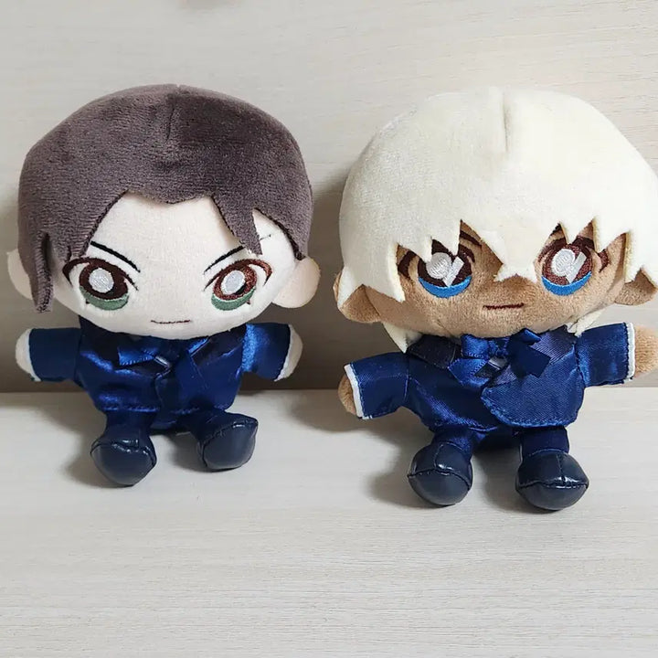 [BUNJANG] Detective Conan Shuichi Akai &amp; Tooru Amuro 30th Anniversary Plush Dolls / 명탐정코난 아카이슈이치 아무로토오루 30주년 인형