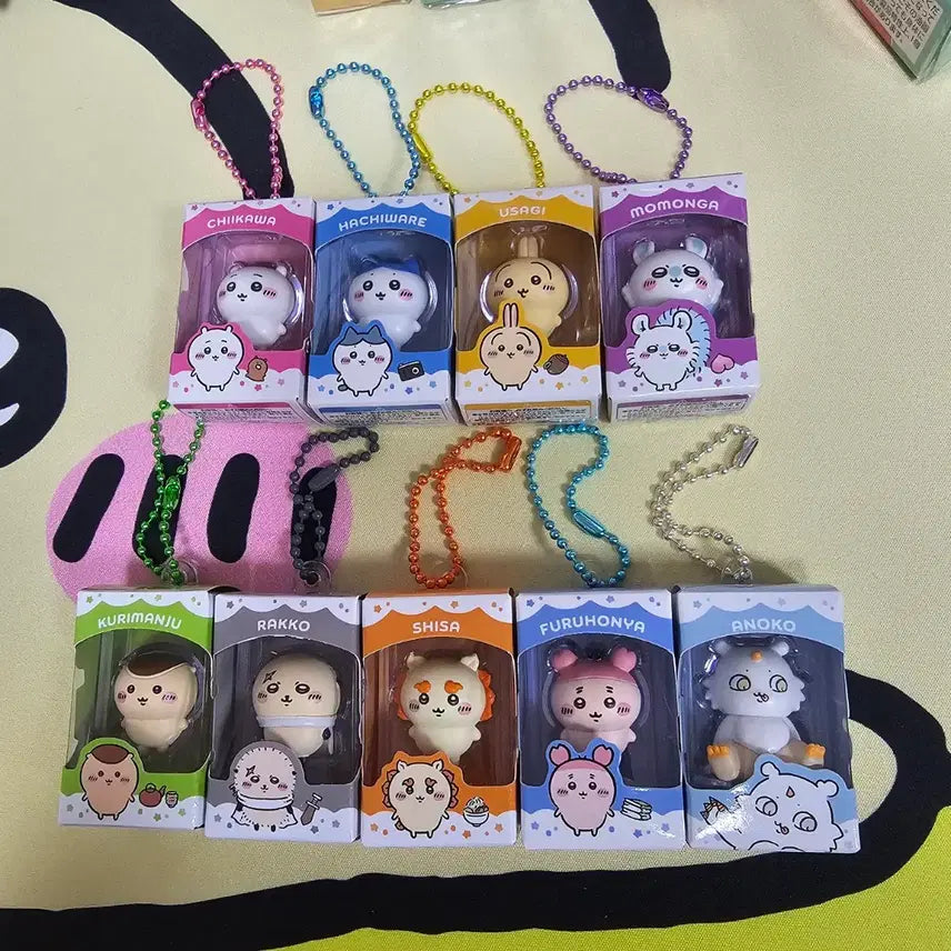 [BUNJANG] Chiikawa Choco Box Rice Ball Figure Full Set + Display Case (Sealed) / 미개봉 치이카와 초코박스 쌀알피규어 풀세트 + 쌀알피규어 진열장