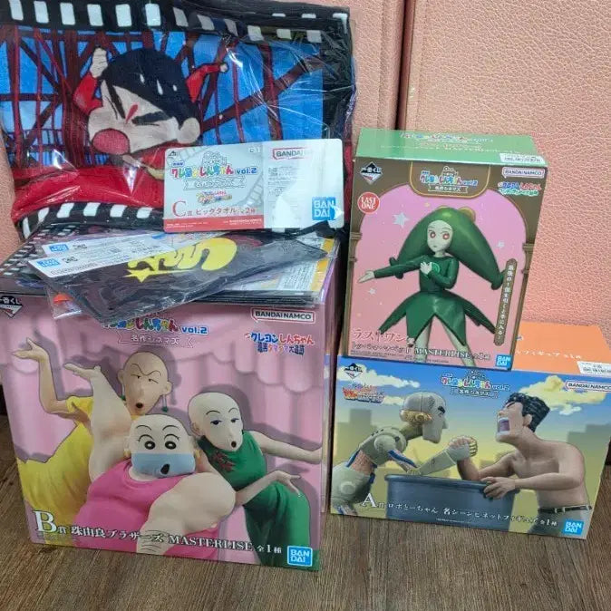 [BUNJANG] Crayon Shin-chan Ichiban Kuji Figure Set A, B, C, D Bundle (Sealed) / 미개봉)짱구는 못말려 제일복권 피규어 a.b.c.라원 일괄판애