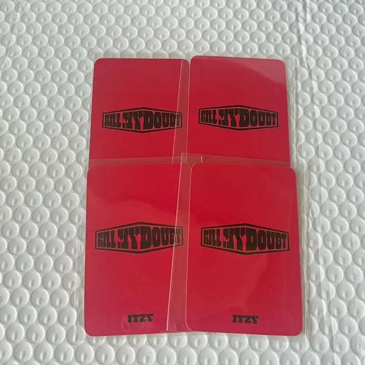 [BUNJANG] ITZY Kill My Doubt Aladdin Lucky Draw Photocard Set / Itzy kill my doubt 알라딘 특전 포카 4장 세트