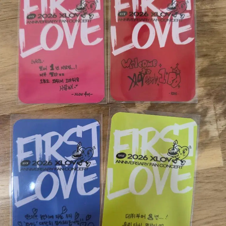 [BUNJANG] X:LOVE 1st Anniversary Fan Concert Photocard Set / 엑스러브 xlov 1주년 팬콘서트 포카