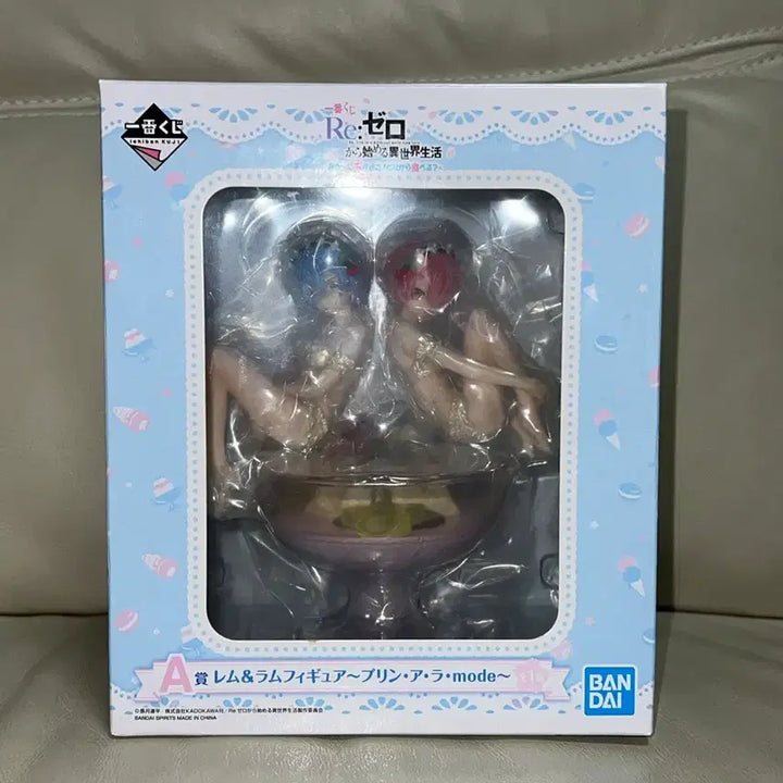 [BUNJANG] Re:Zero Ram &amp; Rem Aramode Pudding Figure Ichiban Kuji A Prize / 리제로 렘람 아라모드 푸딩 피규어 제일복권 a상