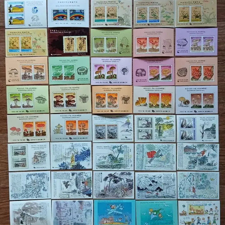 [BUNJANG] Assorted Commemorative Stamp Sheets (1980-2000) - 106 Varieties, Unused / 80년에서 2000년사이각종기념우표쉬트 미사용106종.