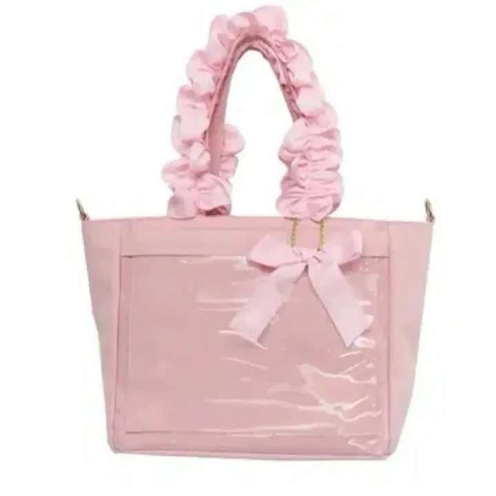 [BUNJANG] Zakamart Hand Frill A4 Tote Bag Pink / 자카마트 핸드프릴 이타백 a4 핑크