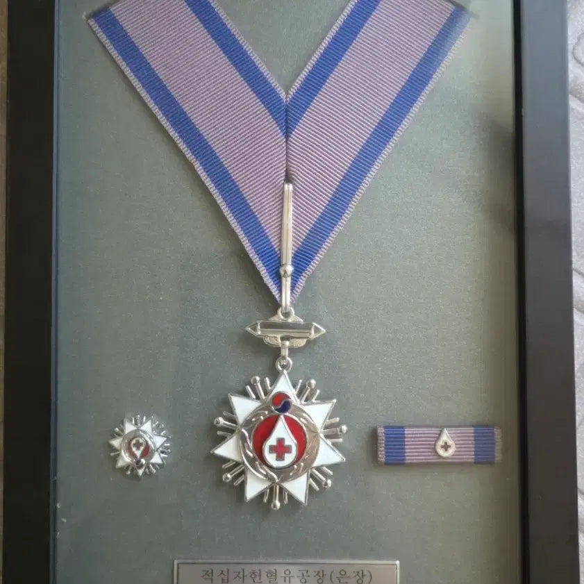[BUNJANG] Korean Red Cross Blood Donation Merit Badge Silver Edition Limited / 대한적십자 헌혈유공장 은장 (한정판)