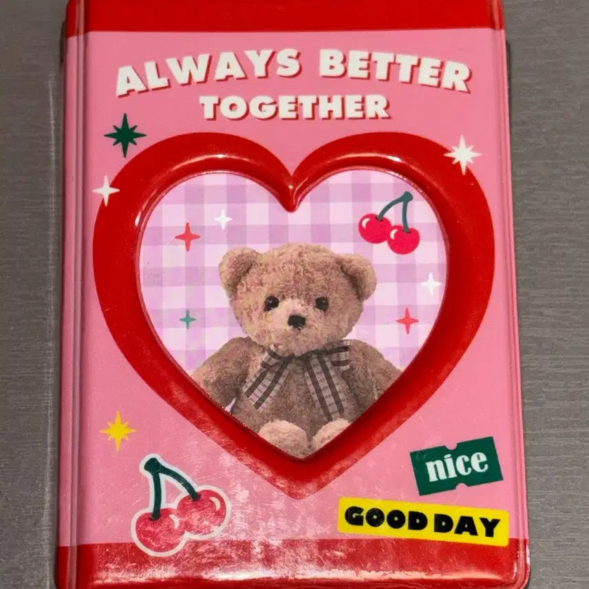 [BUNJANG] Artbox Red Bear 1-Tier Collect Book / 원가 1.2!) 아트박스 레드 베어 1단 콜렉트북