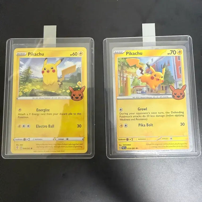 [BUNJANG] Pokemon TCG North American Halloween Pikachu Holo &amp; Standard Card Set / 포켓몬카드 북미 할로윈 피카츄 홀로&amp;일반 세트
