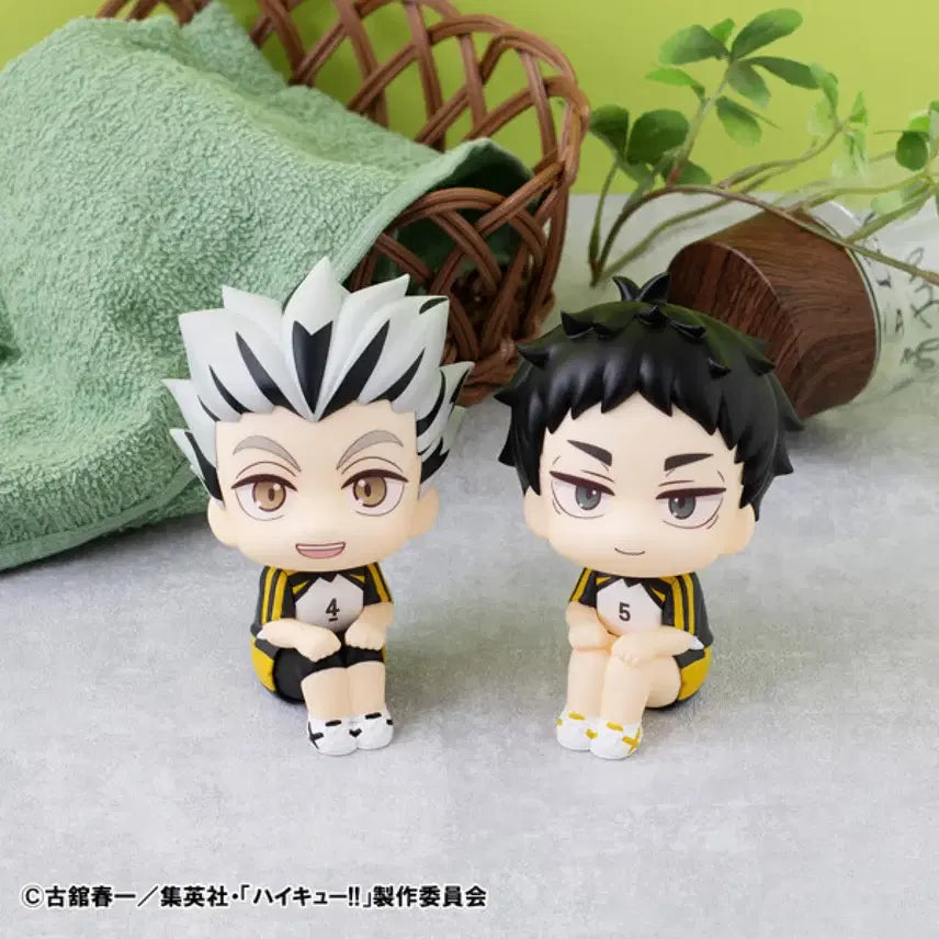 [BUNJANG] MegaHouse Haikyuu!! Bokuto Akaashi Uniform Look Up Figure Set with Special Cushion (Sealed) / 메가하우스 하이큐 보쿠토 아카아시 유니폼 경기복 룩업 피규어 특전 방석 미개봉