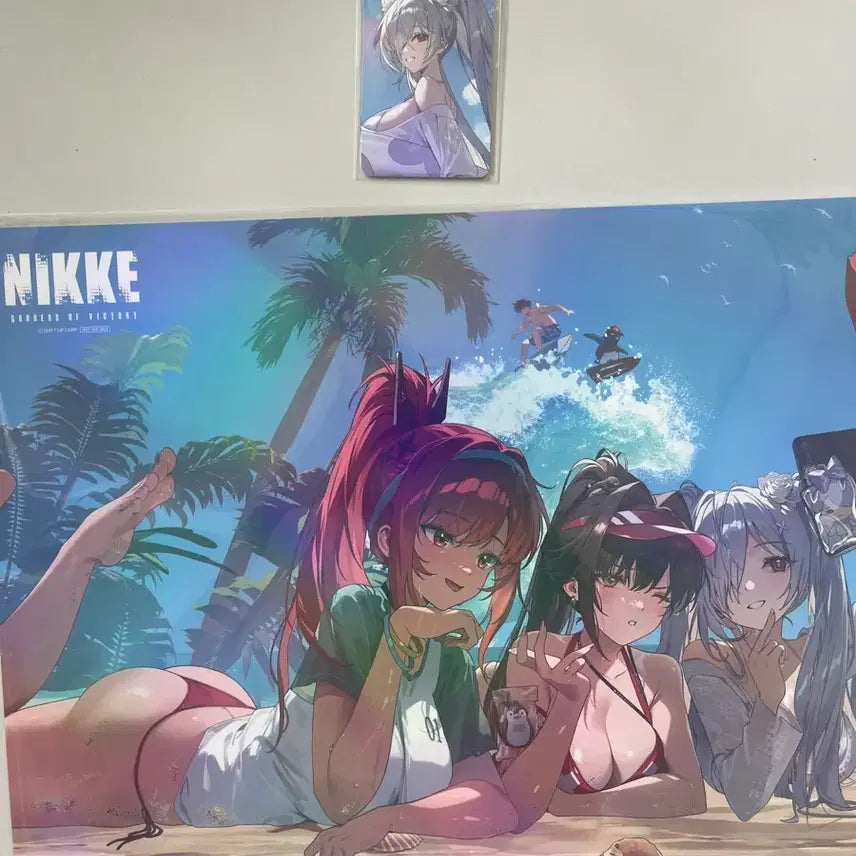 [BUNJANG] Nikke Summer Pop-Up 2nd Week Exclusive Poster + Photocard Set / 2026 니케 썸머 팝업 2주차 구매 특전