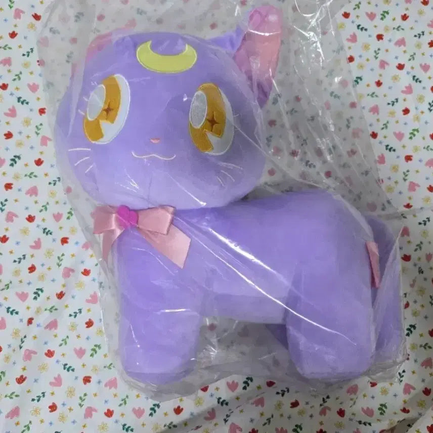 [BUNJANG] Sailor Moon Luna Cat Plush (Purple) / 세일러문 루나 고양이 인형 보라색
