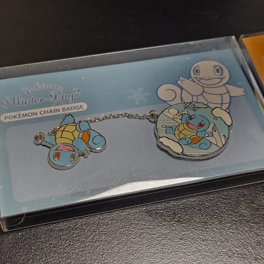 [BUNJANG] Pokemon Store Chain Badge Winter Days Set / 포켓몬 스토어 체인 뱃지 Winter Days 이상해씨 파이리 꼬북이 3종 일괄 판매